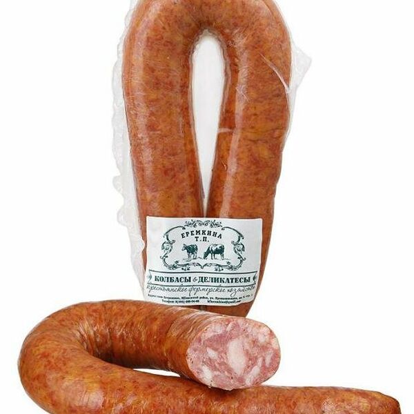 Колбаса полукопченая Краковская ТМ КФХ Еремино поле