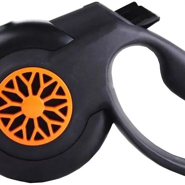 Рулетка для собак Fida Smart Walk с системой автоматического торможения до 15 кг (5 м лента) Черно-оранжевая