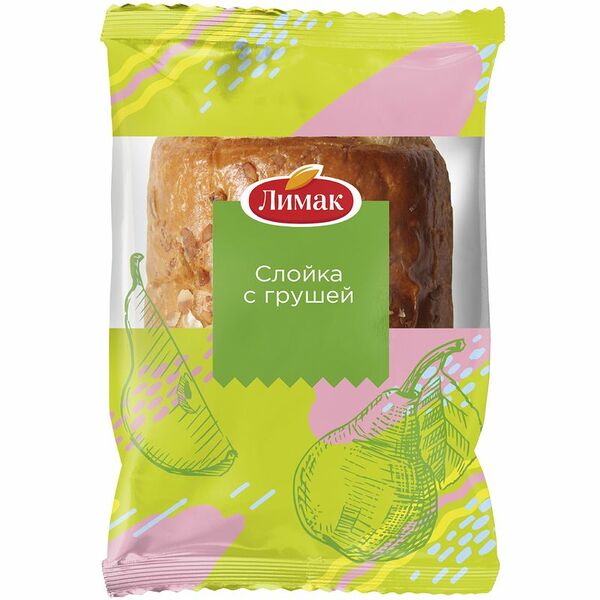 Слойка Лимак с грушей, 60г