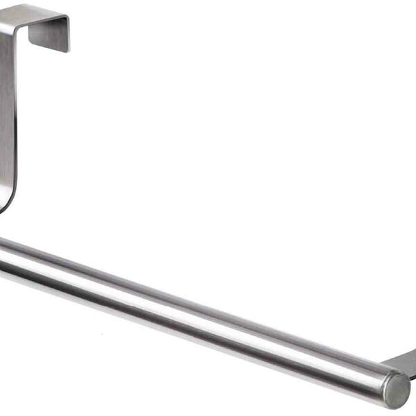 Держатель для полотенец наддверный Tatkraft Horizon из нержавеющей стали, 23x6x7,2 см