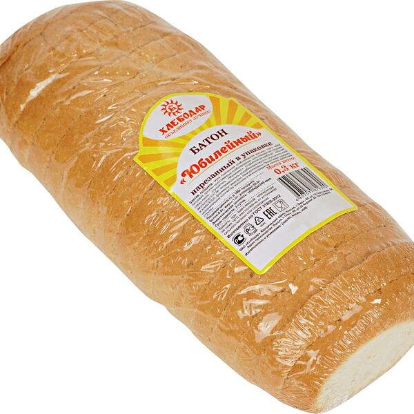 Батон Хлебодар Юбилейный нарезной