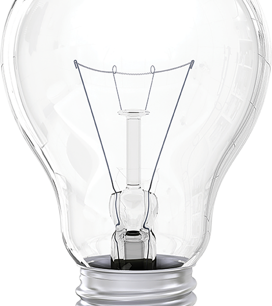 Лампа накаливания ОНЛАЙТ 60Вт E27, прозрачная, груша