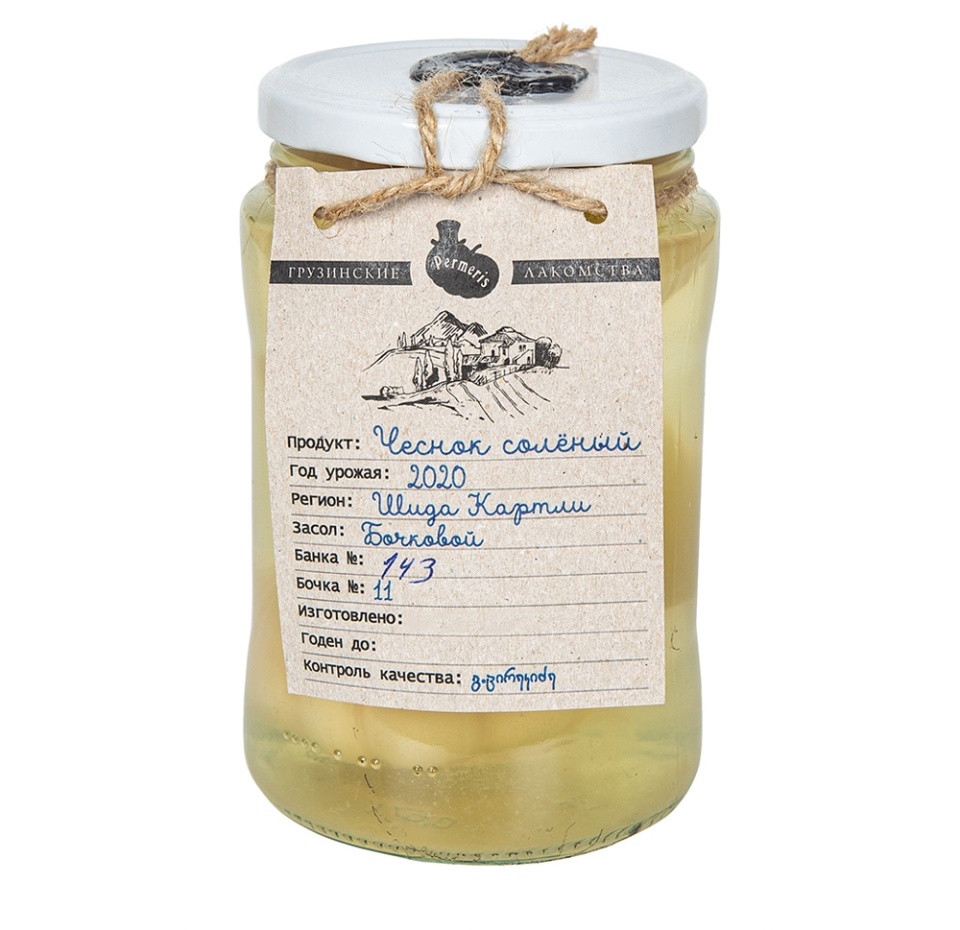 

Чеснок Permeris соленый 670г Грузия