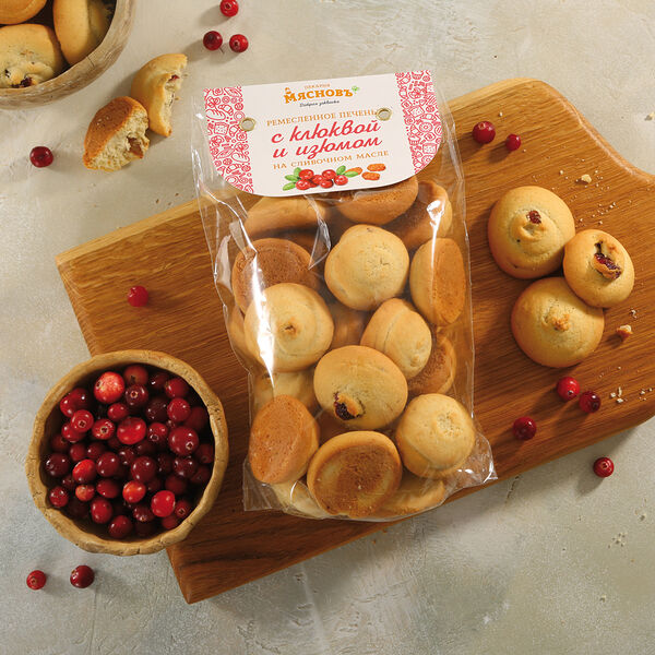 печенье с клюквой и изюмом МясновЪ Пекарня