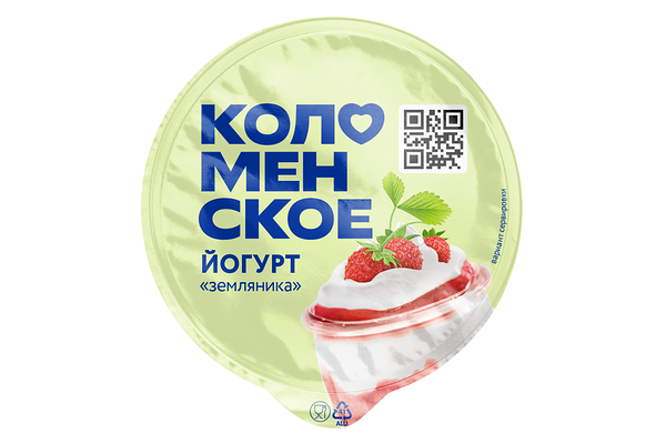 Йогурт Коломенское земляника термостатный 3%