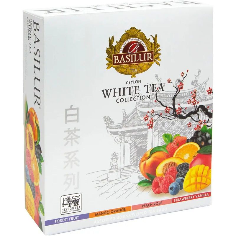 

Чай Basilur Коллекция Белый чай ассорти, 40 шт х 1.5 г