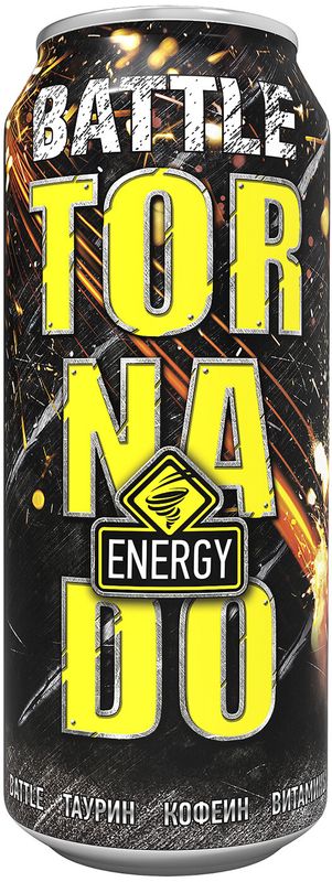 

Напиток энергетический Tornado Energy Battle, банка
