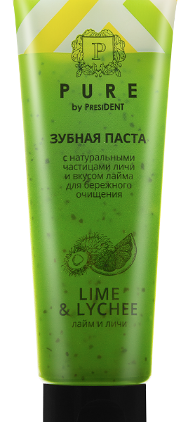 Зубная паста Pure by President Лайм и Личи 100г