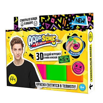 Набор Aqua Slime для изготовления фигурок из цветного геля by Влад А4, Россия