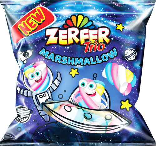 

Маршмеллоу Zerfer Trio Клубника ваниль банан 90 г