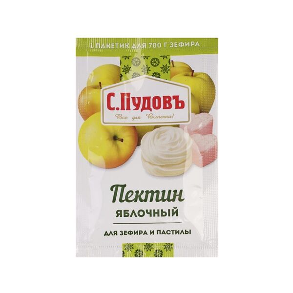 Пектин Яблочный для зефира и пастилы ТМ С. Пудовъ, 10г