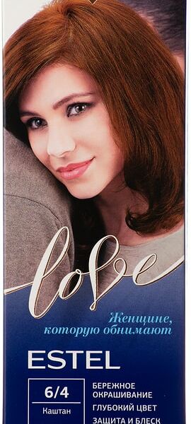Крем-краска для волос Estel Love 6/4 Каштан