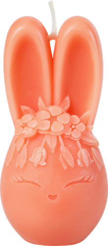 Свеча HOMECLUB Зайка с ушками, 3.8х7.8см, Арт. 501397, цвет в ассортименте