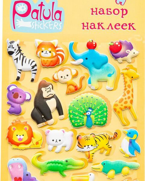 Наклейки Patula Животные мягкие в ассортименте