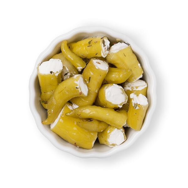 Перец халапеньо, фаршированный сливочным сыром, в масле, Crafting Foods вес до 100 г