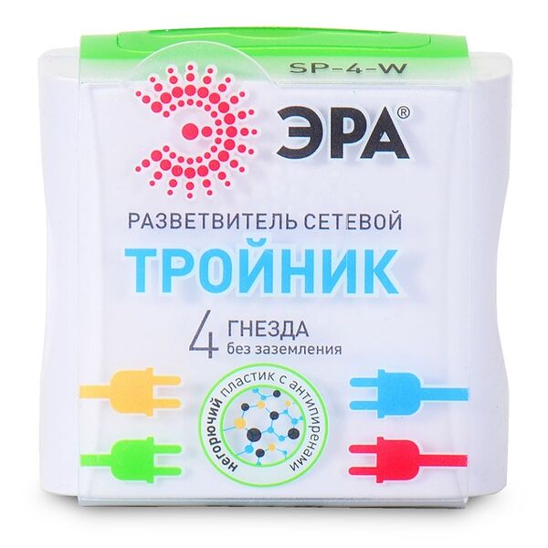 Тройник Эра, 4 гнезда