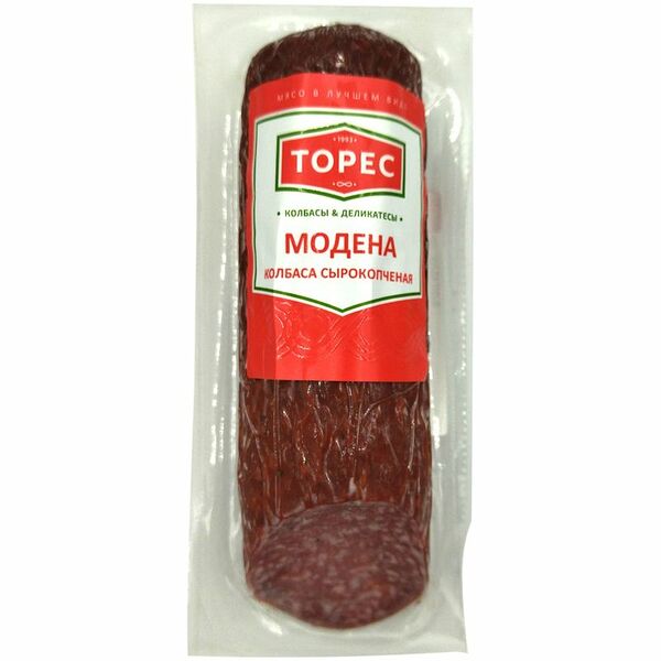 Колбаса сырокопчёная Торес Модена полусухая