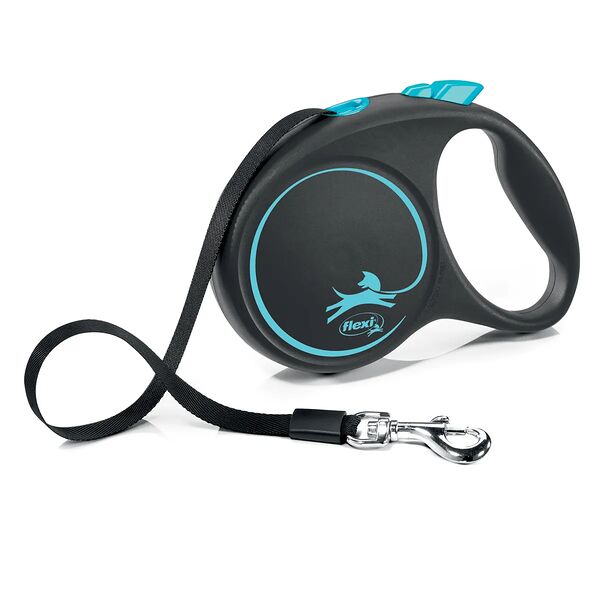 Flexi рулетка Black Design L до 50 кг (5 м лента) Синий