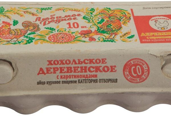 Яйца куриные Хохольское Деревенские СО, 10 шт.
