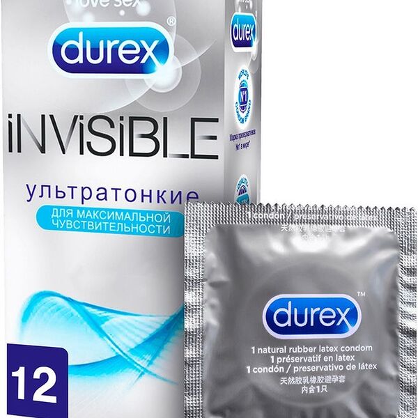 Презервативы Durex Invisible, 12шт