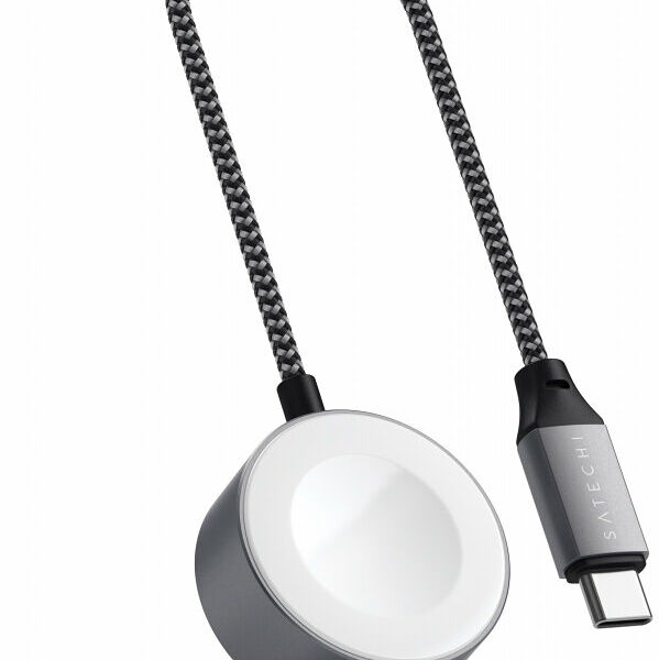 Беспроводное зарядное устройство Satechi для Apple Watch, USB‑C, «серый космос»