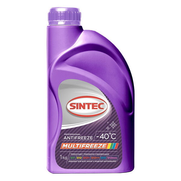 Sintec ANTIFREEZE MULTIFREEZE 1кг/0,9л