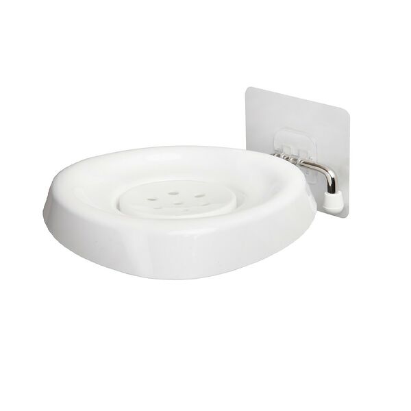 Мыльница настенная с держателем, на клеевой основе