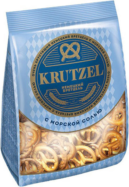 

Крендельки Krutzel Бретцель с морской солью
