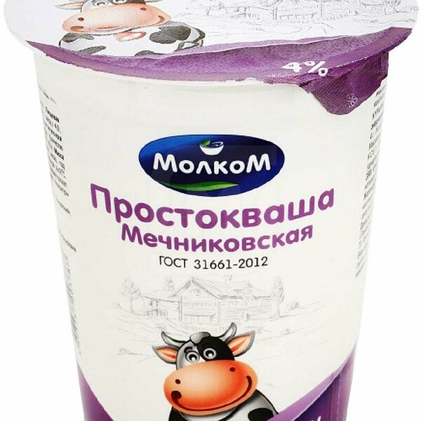 Простокваша МолкоМ 4%