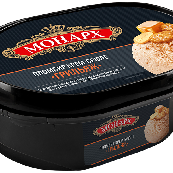 Мороженое Монарх крем-брюле 12% 460 г
