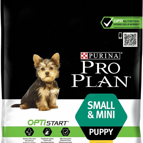 Корм для щенков Purina Pro Plan Optistart курица с рисом (для мелких пород)