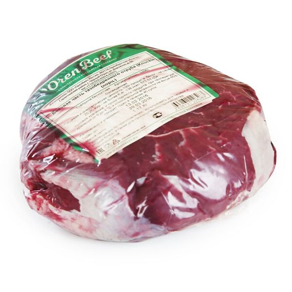 Мякоть говядины тазобедренная часть ORENBEEF 1,5-2кг, Россия