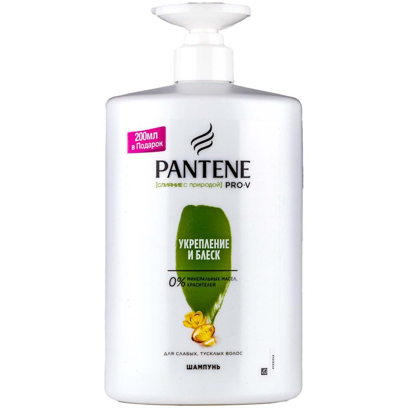 

Шампунь Pantene Про-В (Pro-V) Слияние с природой Укрепление и блеск 900 мл