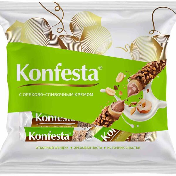 Конфеты Konfesta с орехово-сливочным кремом