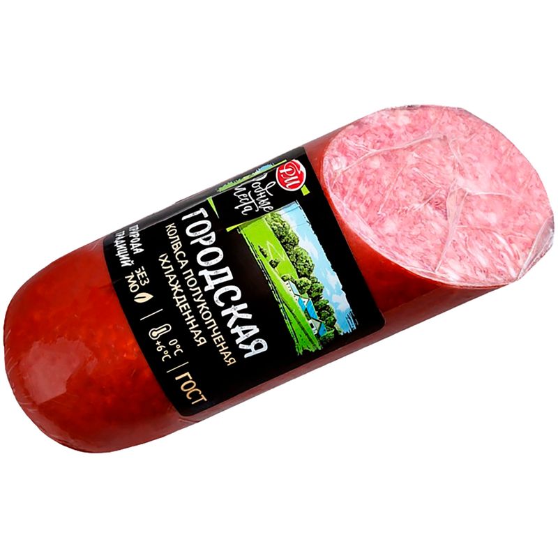 

Колбаса Родные места Городская полукопченая категории В 330 г