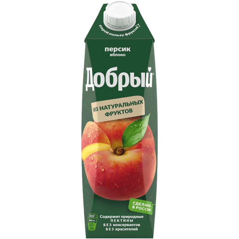 

Нектар Добрый Персик-яблоко 1л