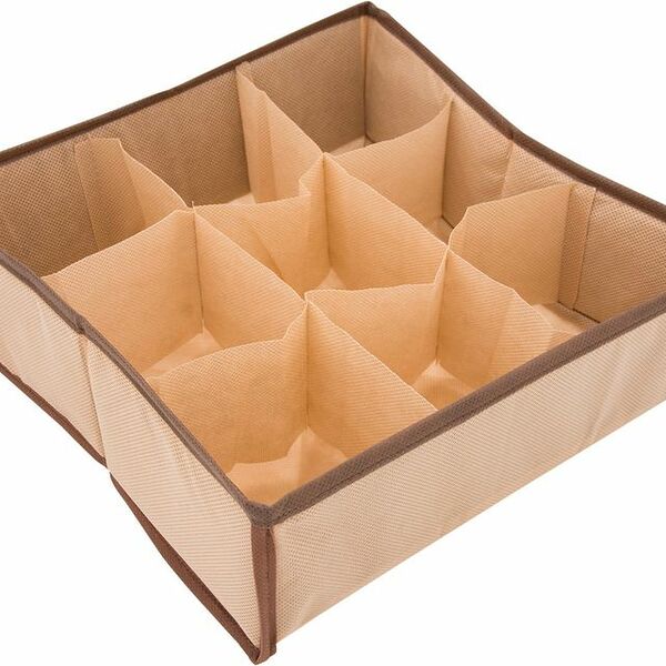 Органайзер Ева для хранения секционный 9 отделений, 30х30х10см