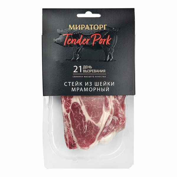 Стейк из шейки мраморный Мираторг Tender Pork