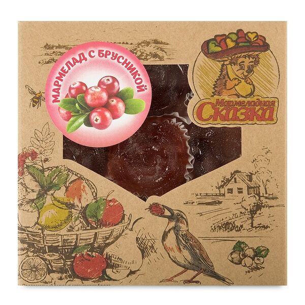 Мармелад желейный формовой Мармеладная сказка с брусникой