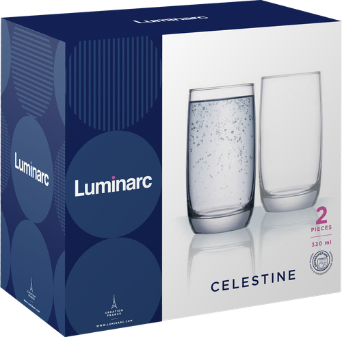 

Набор стаканов LUMINARC Селестин, высокие, 330мл, стекло Арт. O0219, 2шт