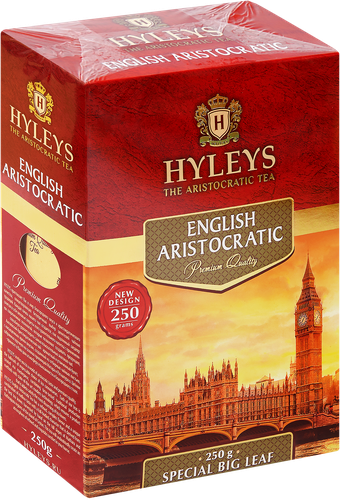 

Чай черный Hyleys Английский Аристократический байховый листовой 250 г