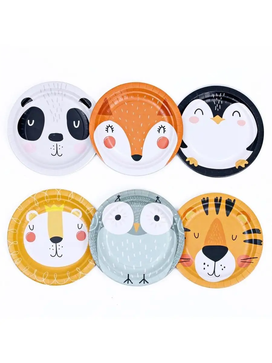 

Набор тарелок бумажных ND Play Хэппи Зоо 18 см 6 шт.