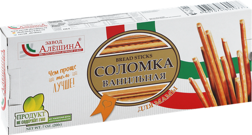 

Соломка Завод Алешина Для мамы Ванильная 200 г