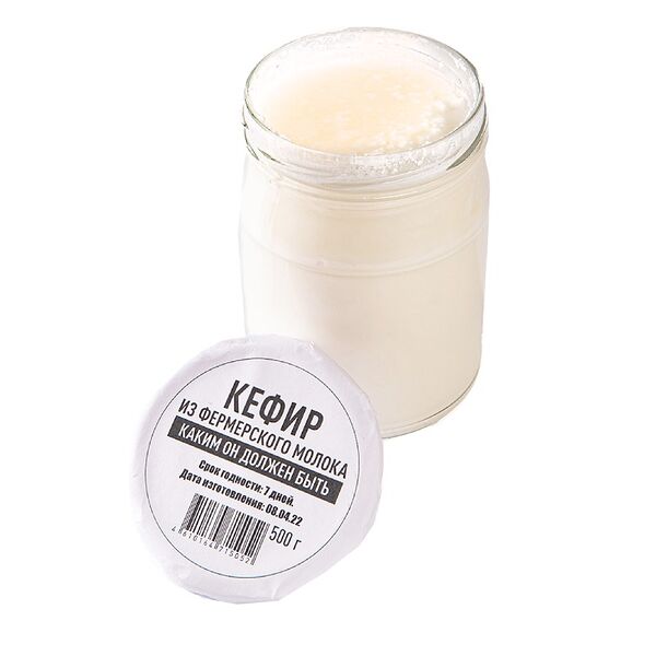 Кефир из фермерского молока 3,2% банка