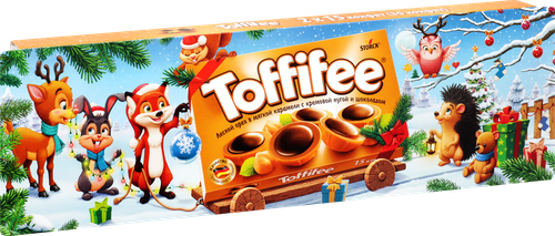 

Набор Toffifee Рождественский поезд с лесным орехом дизайн упаковки в ассортименте 250 г