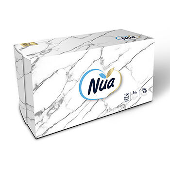 Салфетки косметические Nua 3-х слойные 100 шт, Турция