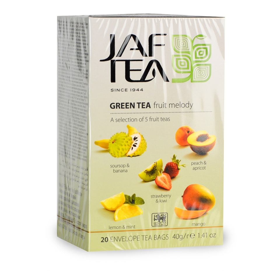 

Чай зеленый Jaf Tea Fruit Melody ассорти в пакетиках 20 шт.