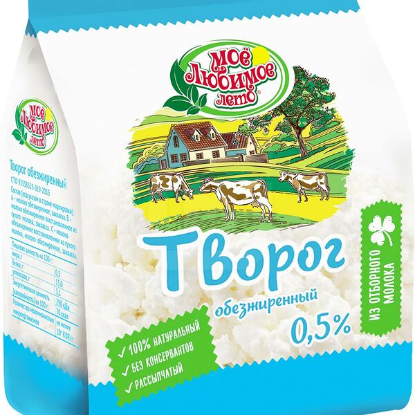 Творог Любимый город обезжиренный 0.5%