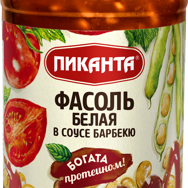 Фасоль Пиканта белая в соусе барбекю