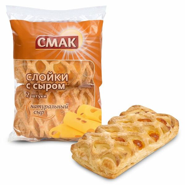 Слойка Смак с сыром 2 шт 180 г